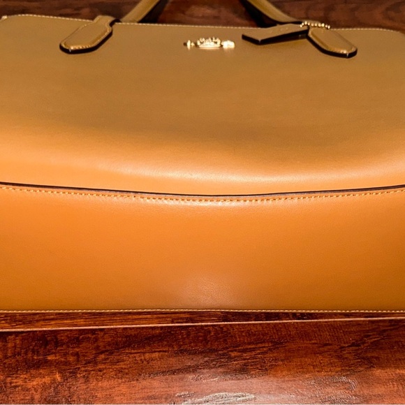 Coach Tan Leather Tote Bag - Picture 5 of 6